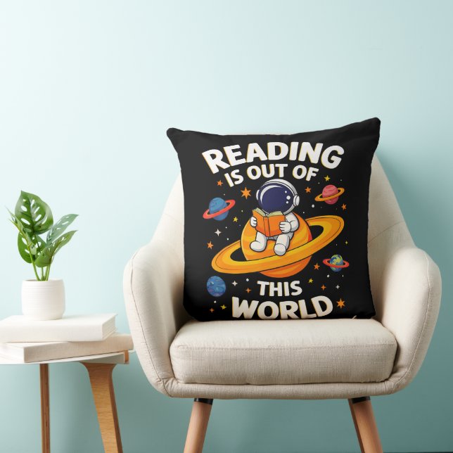 Reading Is Out Of This World Cushion (Chair)