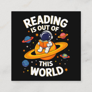 Reading Is Out Of This World Enclosure Card