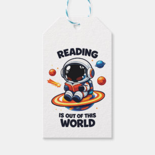Reading is out of this world gift tags
