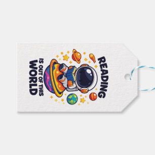 Reading is out of this world gift tags