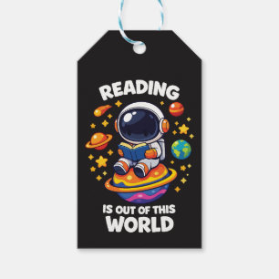 Reading is out of this world gift tags
