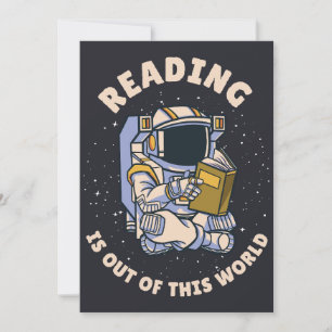 Reading Is Out Of This World Invitation