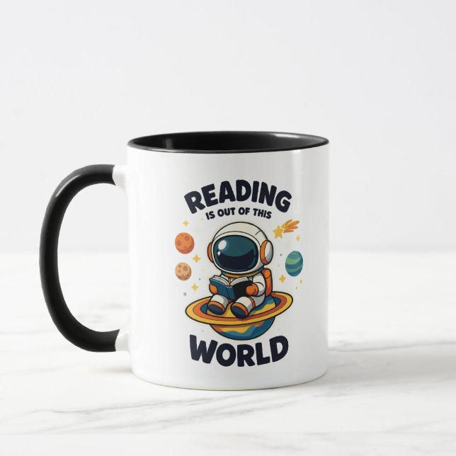 Reading is out of this world mug (Left)