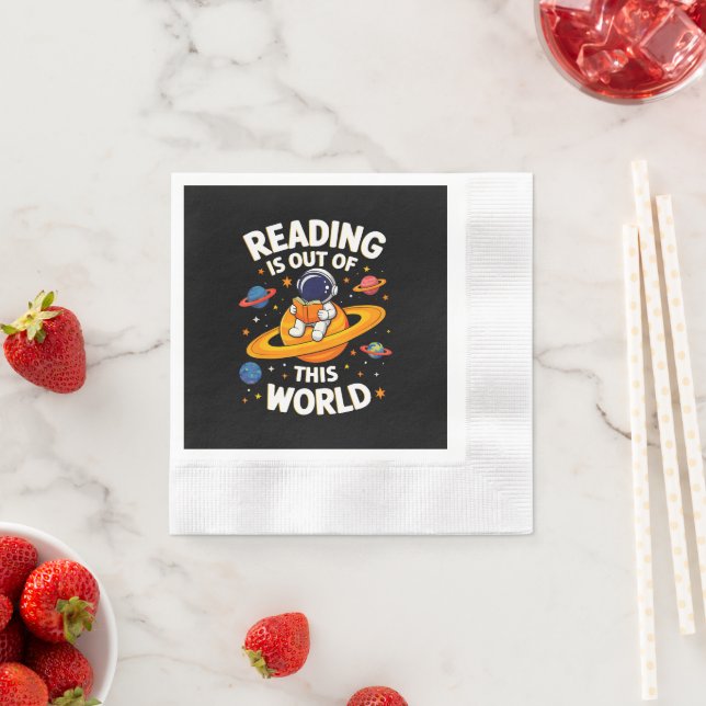 Reading Is Out Of This World Napkin (Insitu)