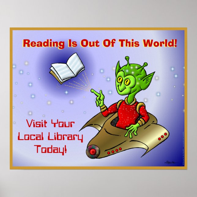 Reading Is Out Of This World Poster (Front)