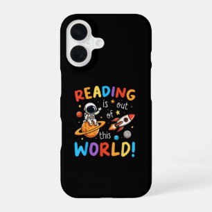 Reading Is Out Of This World Space iPhone 16 Case