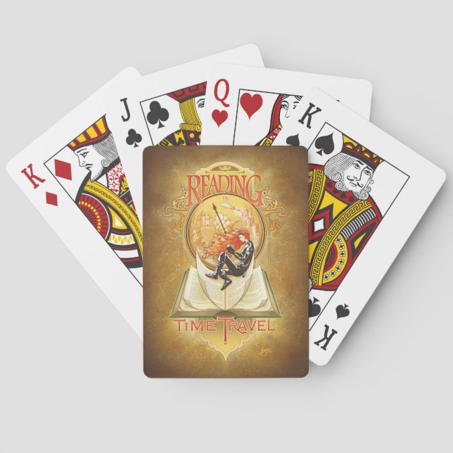 Reading is Time Travel Playing Cards (Back)
