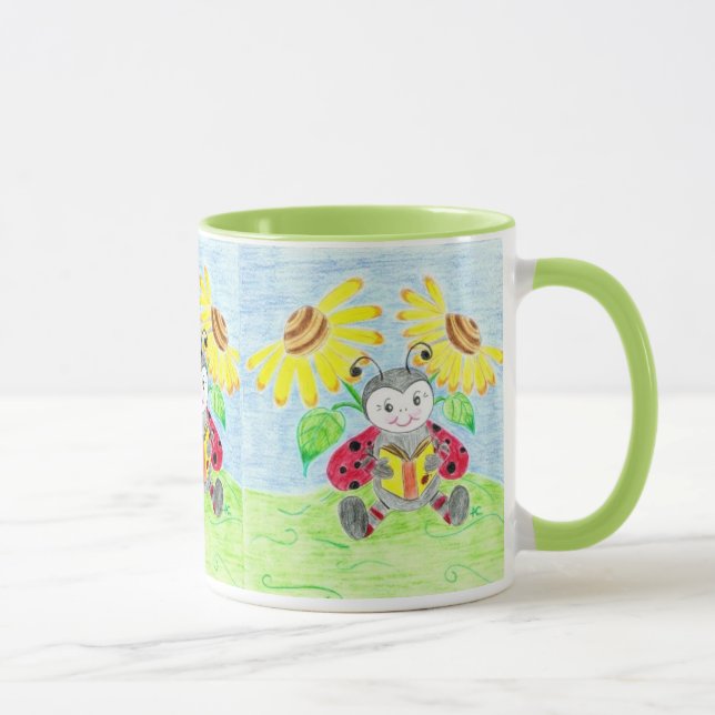 Reading ladybug mug (Right)