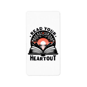 Reading Lover Read Your Heart Out Book Nerd Label