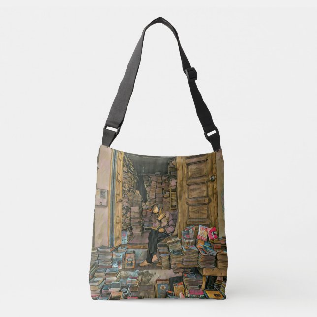 Reading Lovers Gift For Librarian Crossbody Bag (Front)