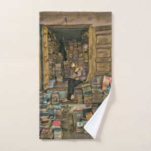 Reading Lovers Gift For Librarian Hand Towel