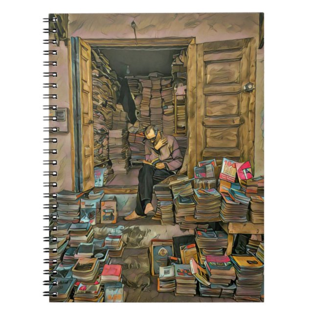 Reading Lovers Gift For Librarian Notebook (Front)