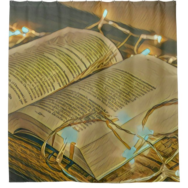 Reading Lovers Gift For Librarian Shower Curtain (Front)