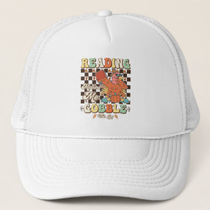 Reading Makes Me Gobble With Joy Thanksgiving Cool Trucker Hat
