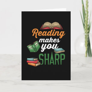 Reading Makes You Sharp Card