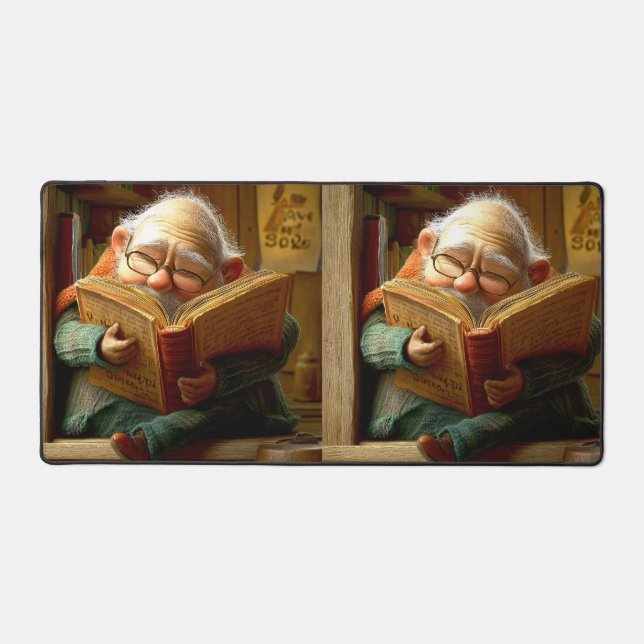 Reading Man Desk Mat (Front)
