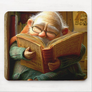 Reading Man Mouse Pad