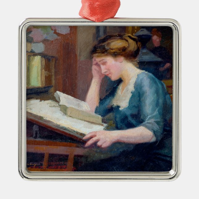 Reading Metal Tree Decoration (Front)