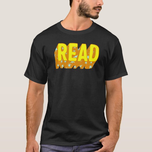 Reading Nerd Read Book Worm  Reader Kinder Librari T-Shirt (Front)
