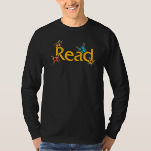 Reading Nerd Read Butterfly Book Worm Lover Reader T-Shirt