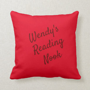 Reading Nook Cushion, Vibrant Red Cushion