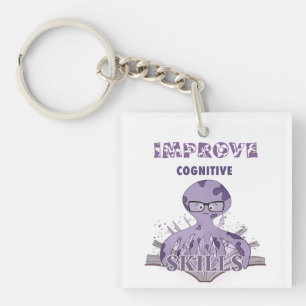Reading octopus key ring