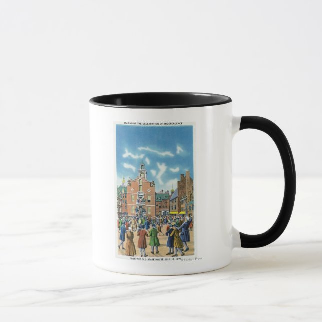 Reading of the Declaration of Independence Mug (Right)