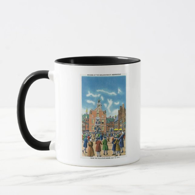Reading of the Declaration of Independence Mug (Left)