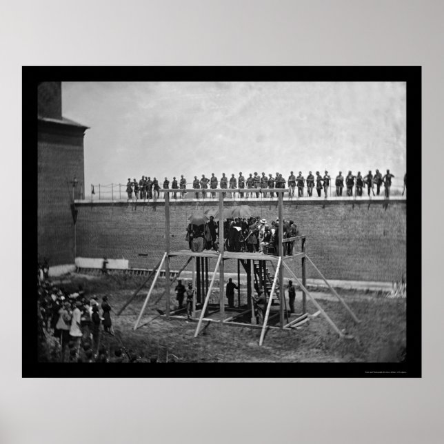 Reading of the Lincoln Death Warrant 1865 Poster (Front)