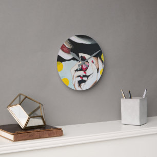 ‘Reading of the Will’ Painting on a  Round Clock