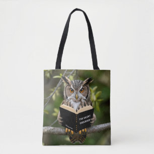 Reading Owl Tote Bag
