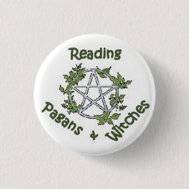Reading Pagans & Witches Small Button Pin (Front)