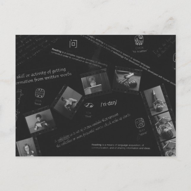 Reading Photogram Postcard (Front)