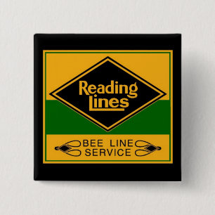 Reading Railroad, Bee Line Service 15 Cm Square Badge