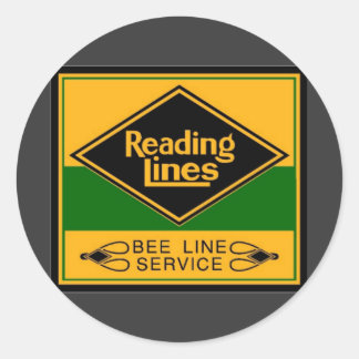 Reading Railroad, Bee Line Service Classic Round Sticker