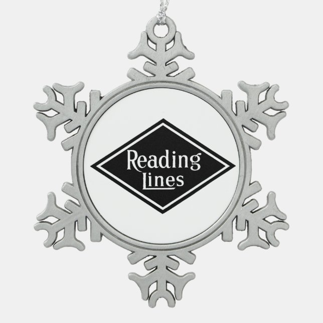 Reading Railroad Company Logo Pewter Ornament (Front)
