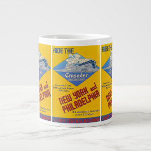 Reading Railroad Crusader Train 1937 Jumbo Mug