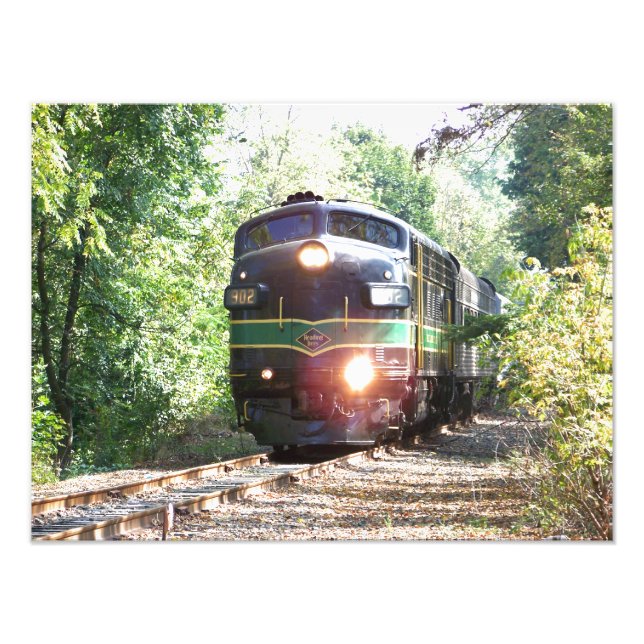 Reading Railroad FP7 Diesel Locomotive 902 Kodak Photo Print (Front)