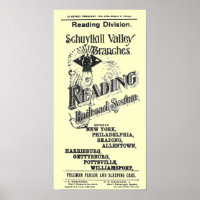 Reading Railroad System Timetable Cover 1894
