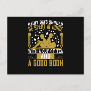 Reading - Rainy Days With A Good Book Postcard