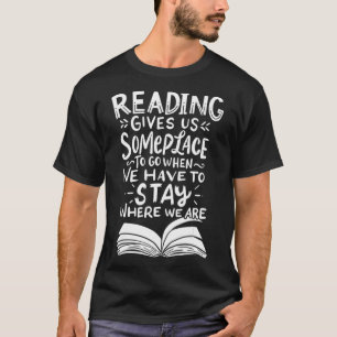 Reading Reader Book Lover Literature Library T-Shirt