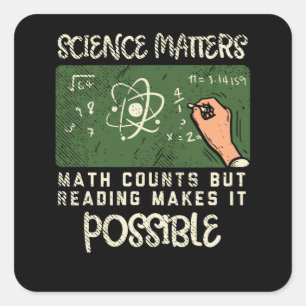 Reading - Reading Makes It Possible Square Sticker