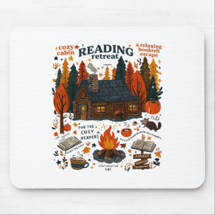 Reading Retreat Ghost Read More Books Funny Hallow Mouse Pad
