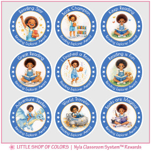 Reading Reward for Kids Teacher Classroom Award