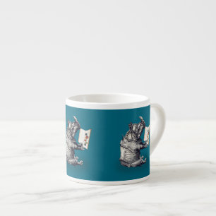 Reading Rhinoceros loves books Espresso Cup