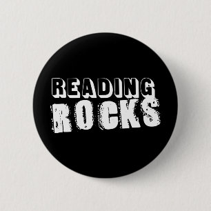 Reading Rocks 6 Cm Round Badge