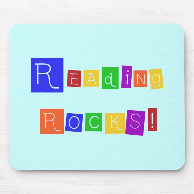 Reading Rocks Tshirts and Gifts Mouse Pad (Front)