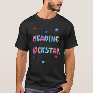 Reading Rockstar Cool Monster Alphabet Letters T-Shirt