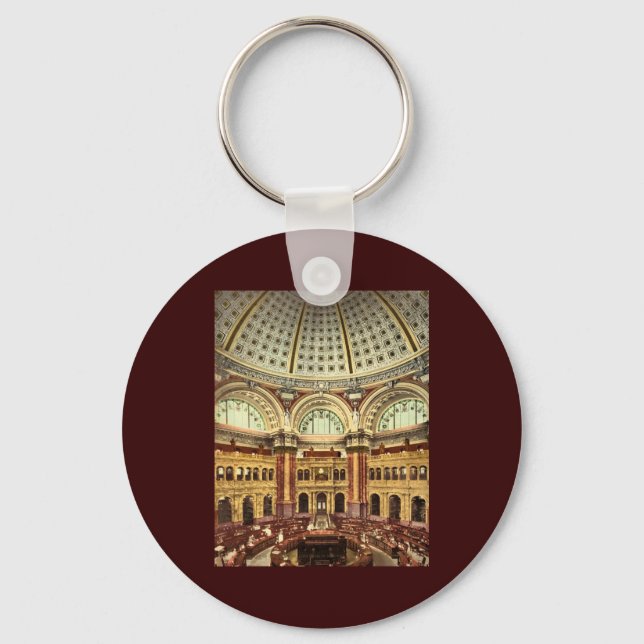 Reading room Library of Congress Washington Key Ring (Front)