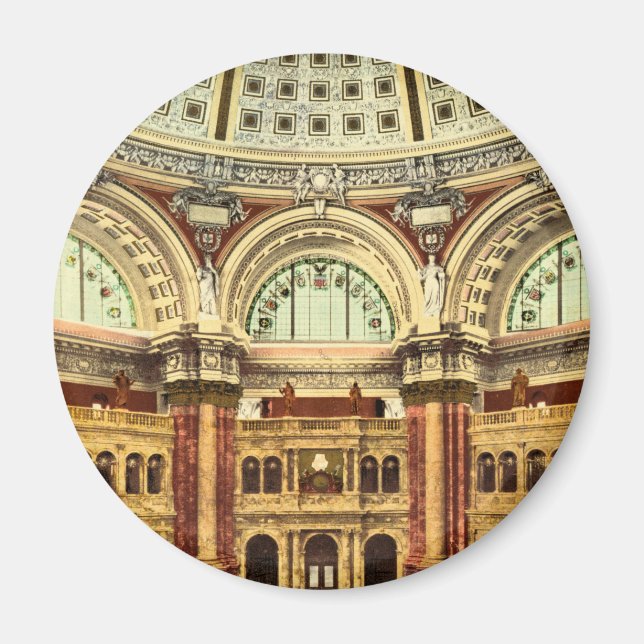 Reading room Library of Congress Washington Magnet (Front)